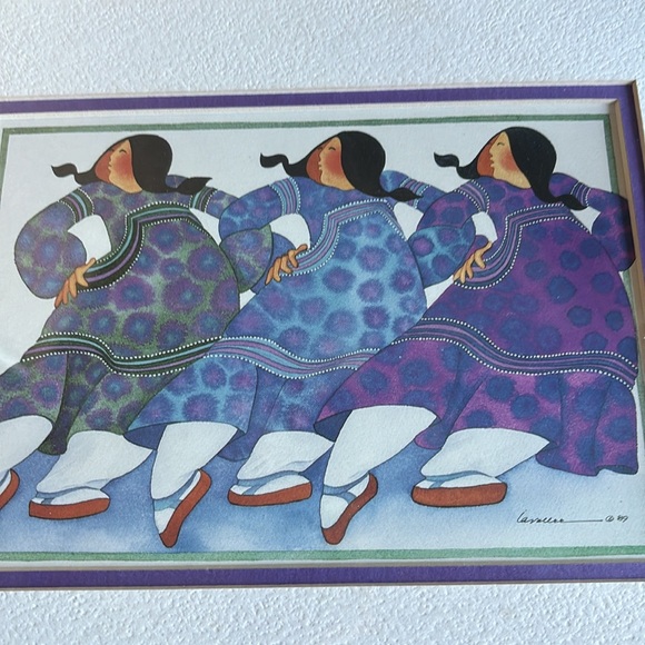 1991 Barbara Lavalee “Chorus Line” matted print sealed in original packaging - Picture 4 of 7